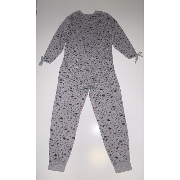 Savage X Fenty Tis The Savage Christmas Pajama Size 1X One Piece Open Back Flap - Picture 4 of 11